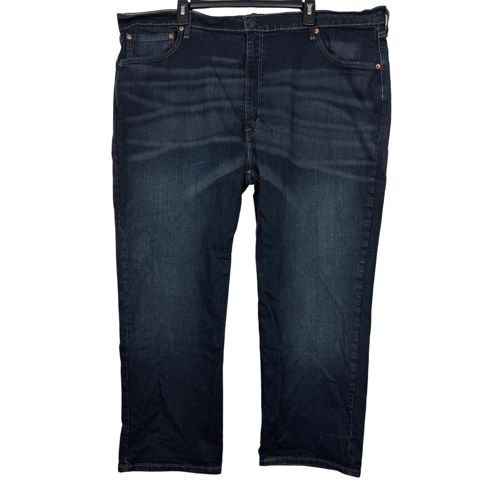 Levi's 559 Relaxed Straight 46x29 Baggy Wide Leg Stretch Dark Wash Denim Jeans